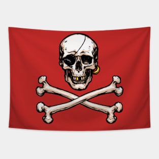 Pirate Skull and Crossbones Tapestry