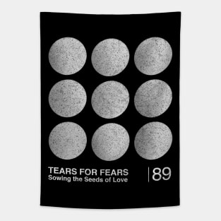 Sowing The Seeds Of Love / Tears For Fears / Minimalist Graphic Design Artwork Tapestry