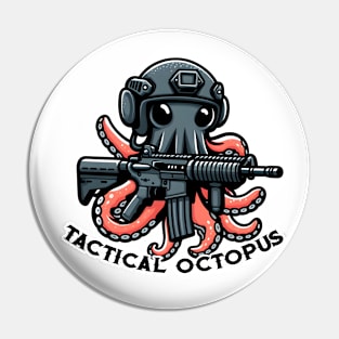 Tactical Octopus Adventure Tee: Where Intelligence Meets Style Pin