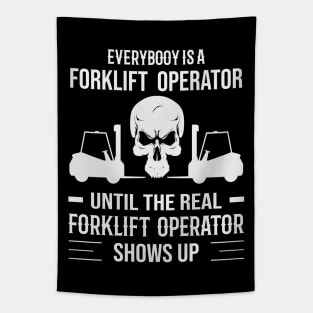 Funny Forklift Operator Saying Warehouse Tapestry