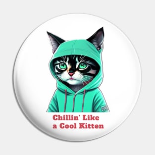 Cool kitty Pin