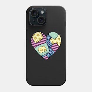 Patchwork heart Phone Case