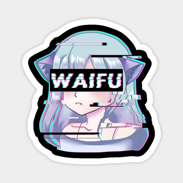 Aesthetic Vaporwave Anime Girl Vaporwave Aesthetic Magnet