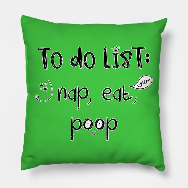 My To Do List Pillow by DitzyDonutsDesigns