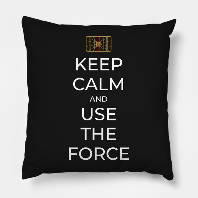 Keep Calm and Use the Force - Sci-Fi Pillow by Fenay-Designs