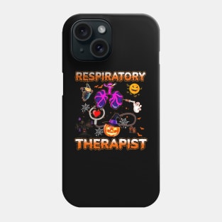 Respiratory Therapist Halloween Zombie Costume Scary Pumpkin Phone Case