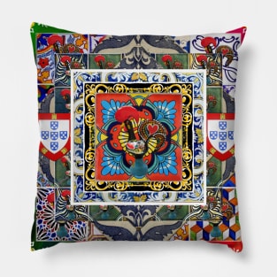 Portuguese folk art Pillow