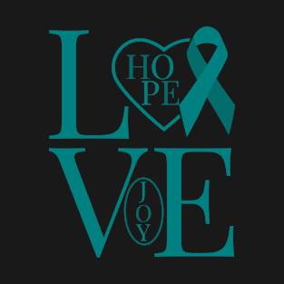 Teal Awareness Ribbon T-Shirt