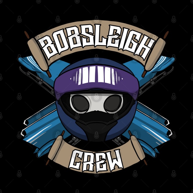 Bobsleigh crew Jolly Roger pirate flag by RampArt