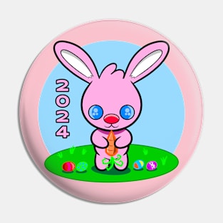 Easter 2024 - Bunny With Carrot Pin