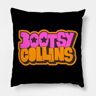 Bootsy Collins Funk Typography Design - Groovy and Legendary! Pillow