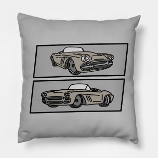 vintage old cars Pillow