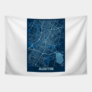 Austin - Texas Peace City Map Tapestry