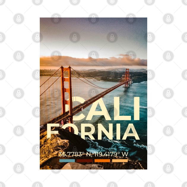 California Travel Poster by mardavemardave