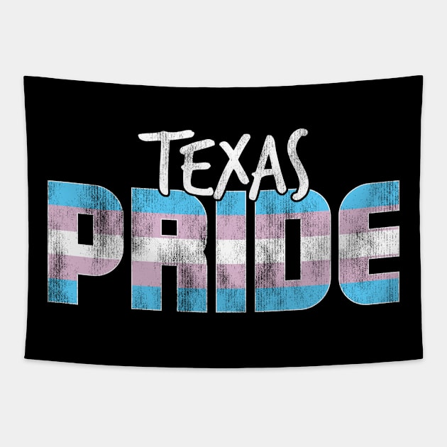 Texas Pride Transgender Flag Tapestry by wheedesign