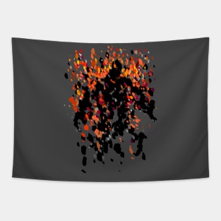 Burning Man Figure In Flames Tapestry