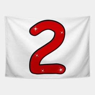 Numeral 2, two, 2 years, second, number 2, number two, 2 year old, 2st birthday gift, 2st birthday design, anniversary, date, birthday, anniversary, Tapestry