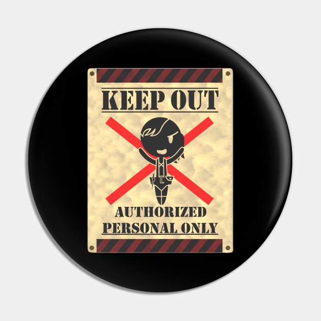 A Quiet Warning Pin by EMedina13