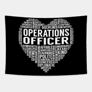 Operations Officer Heart Tapestry