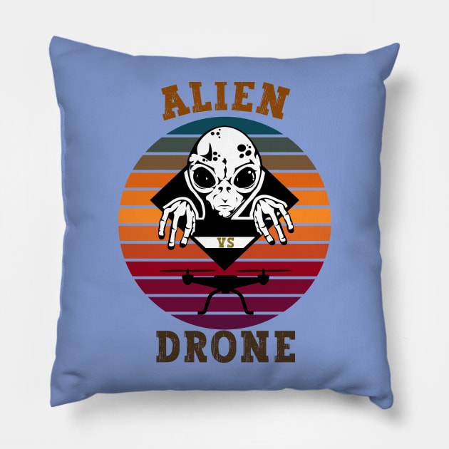 Alien Drone Pillow by Greenmillion