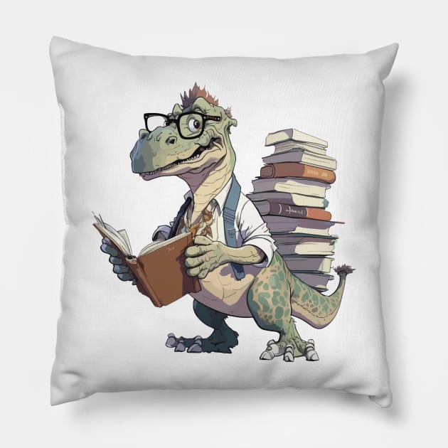 Professor T-Rex Pillow by PasJules