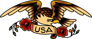 USA Patriotic Eagle Magnet