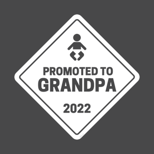 Promoted to Grandpa Baby Announcement T-Shirt