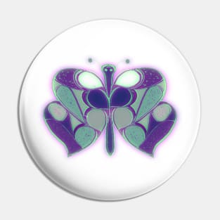 Cosmic Blue Butterfly Pin