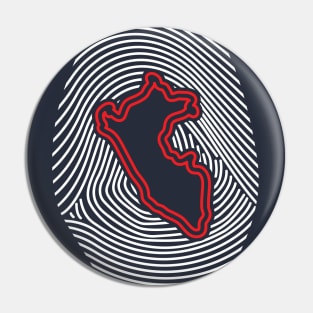 Peruvian Fingerprint Pin