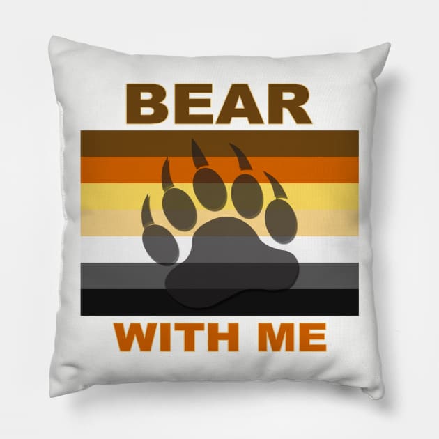 Bear With Me Pillow by WarrenDMS