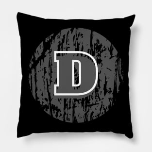 Letter D Pillow