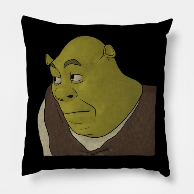 Yikes Shrek Pillow by daniasdesigns