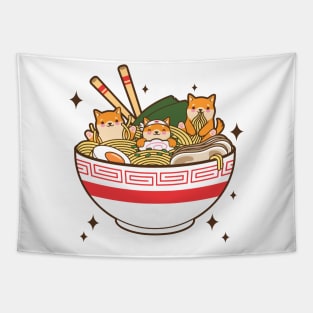 Corgi Ramen Tapestry