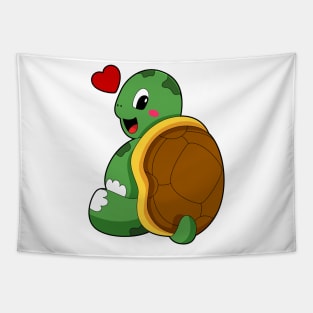 Turtle with Heart Tapestry