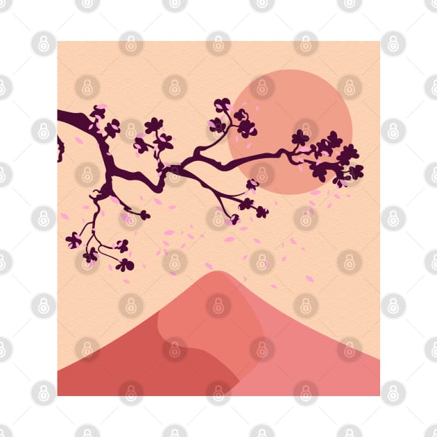 Terracotta Cherry Blossoms by edmproject