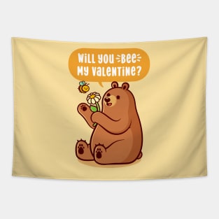 Will You Bee My Valentine? Tapestry