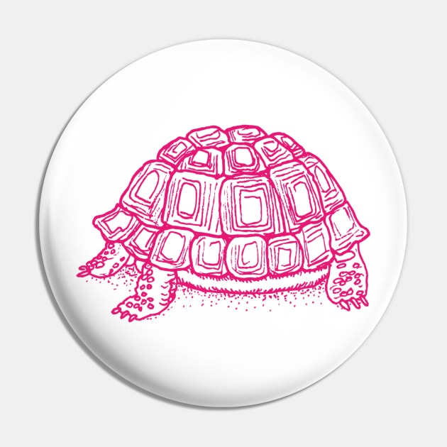 Turtle in pink Pin by MarjolijndeWinter