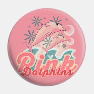 Pink dolphins Pin