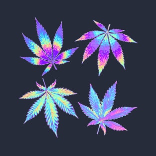 Cannabis Leaf Purple Kush T-Shirt