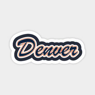 Football Fan of Denver Magnet