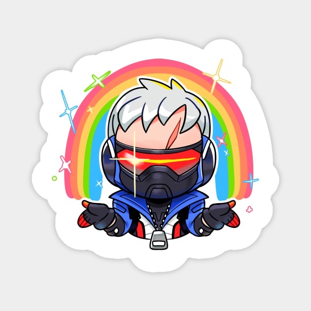 Soldier 76 - Imagination Magnet by REDZtheARTIST