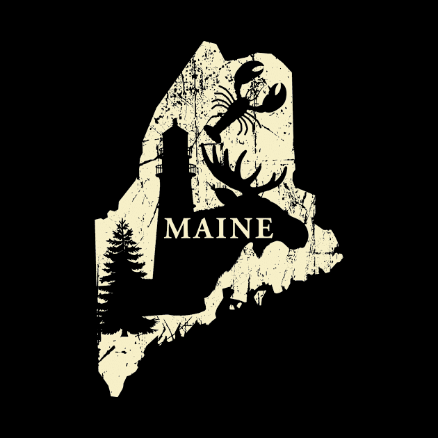 All Things Maine - Dark Tees by andyjhunter