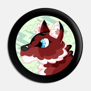 Red Wolf Pin