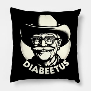 Diabeetus Humor with Wilford Brimley Vintage T-shirt Pillow