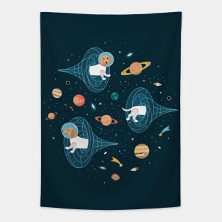 Dachshunds Space Travellers Tapestry