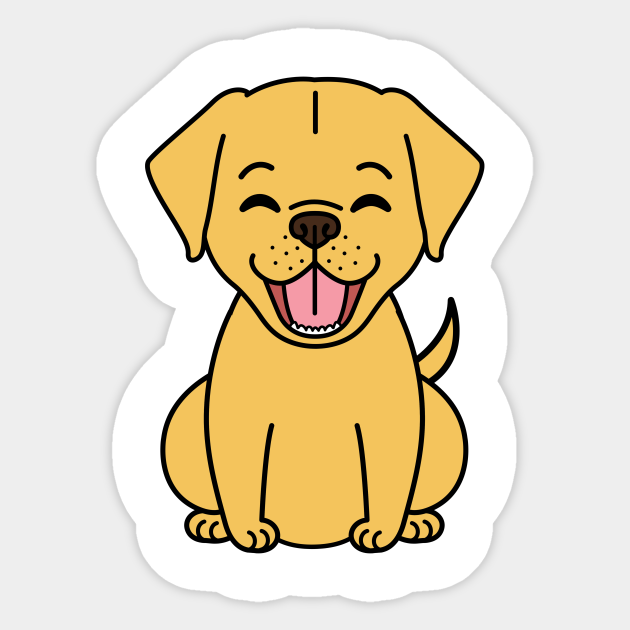 Funny Golden Retriever Puppy Pet Design Golden Retriever Sticker Teepublic