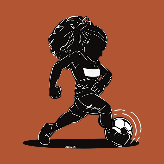 Footballer Silhouette 3 by BoldLineImages18