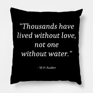 Quote About Water Day Pillow