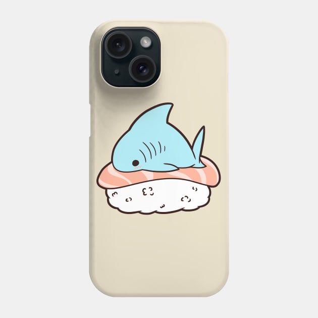 Sushi Shark Phone Case by kinokashi