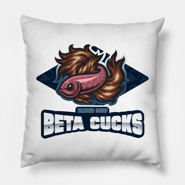 Beta Cucks Pillow by Matt and Mattinglys Ice Cream Social